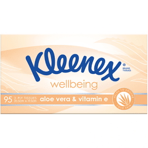 Kleenex Facial Tissues Aloe Vera Logo