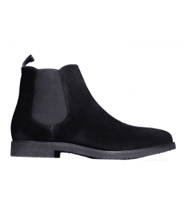Bismuth Black Suede Men’s Boot Logo