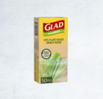 Glad to be Green® 50% Plant Based Reseal Bag – Snack Logo