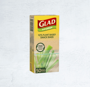 Glad to be Green® Plant Based Reseal Bag – Snack Logo