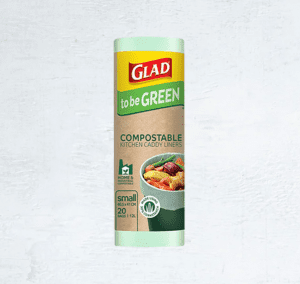 Glad to be Green® Compostable Kitchen Caddy Liners Logo