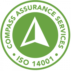 Maintain a certified system in accordance with ISO 14001:2015 Logo