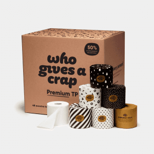 Premium 100% Bamboo Toilet Paper – 48 Double Length Rolls Logo